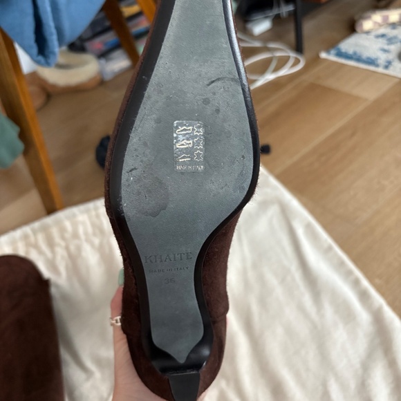 Khaite Dallas Boot - brown suede size 36 - Picture 9 of 10